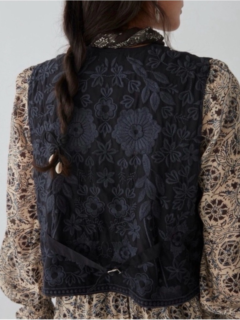 Maison Hotel Embroidered Freddie Vest - small - Picture 14 of 15
